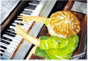 PIANIST by author/artist, Ben Nuttall-Smith.